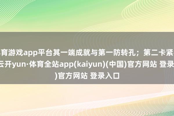 体育游戏app平台其一端成就与第一防转孔；第二卡紧机构-云开yun·体育全站app(kaiyun)(中国)官方网站 登录入口